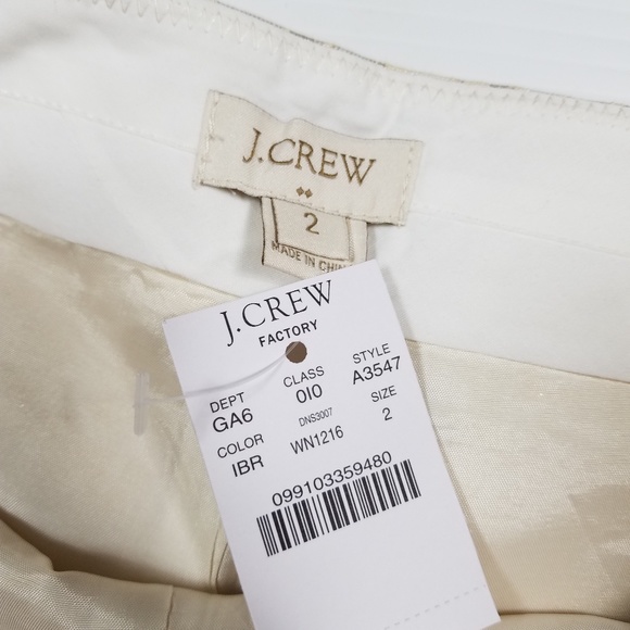 J.Crew Gold Metallic Brocade Shorts - Picture 5 of 5